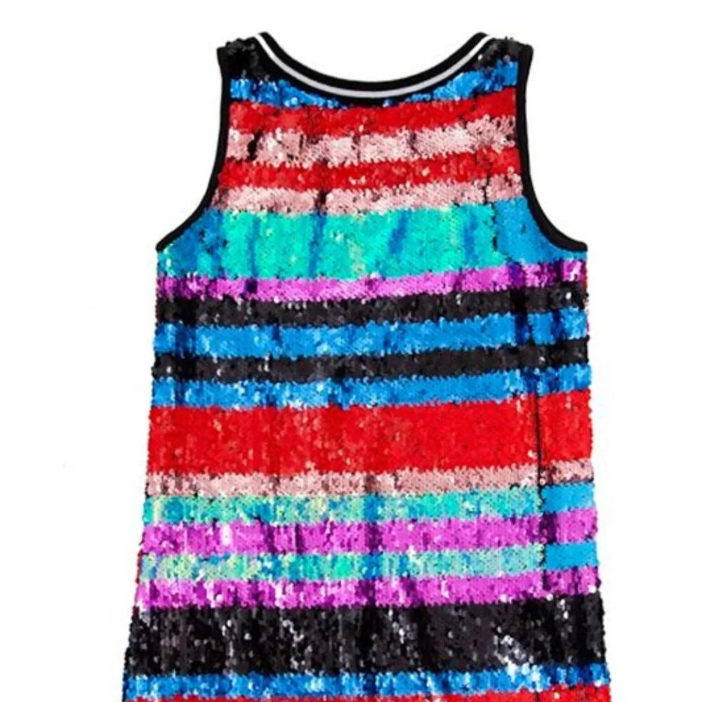 Mia New York Colorful Sequins Tween Girls‎ Disco Diva Dress sz 12 Last 1 NEW NWT